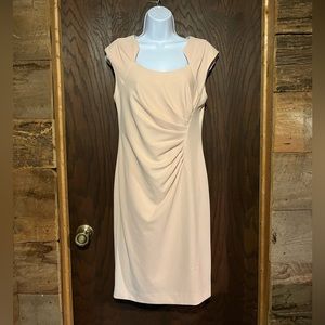 Blush colored dress by Calvin Klein